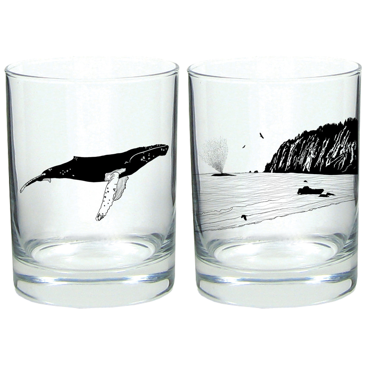 Gone Fishing” Stemless Wine Glass Boxed Set – Salty Raven