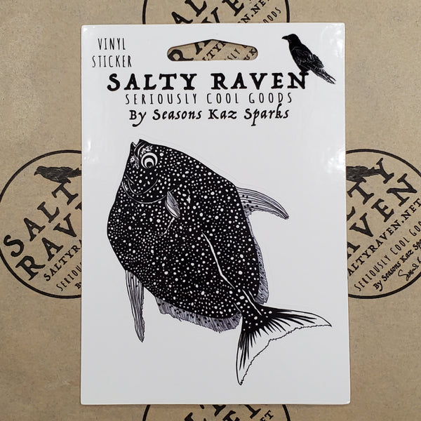 Moon Fish HVS Vinyl Peel Away Sticker
