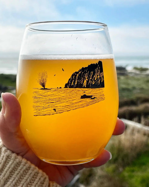 Whale Sighting Stemless Wine Glass