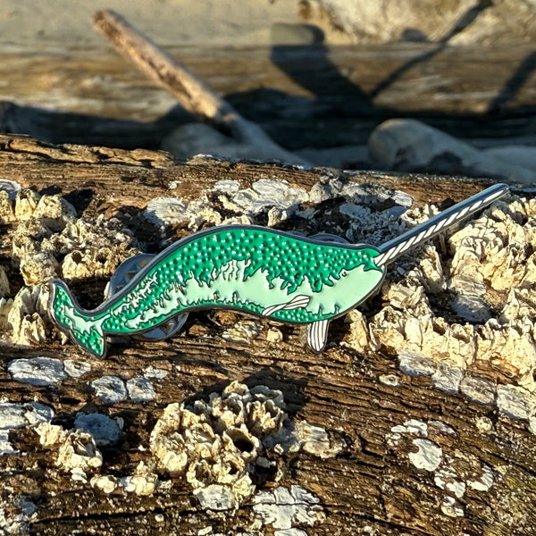 Narwhal Whale Lapel Pin