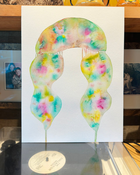 OHM  12x16  - Original Watercolor Paintings By Seasons Kaz Sparks