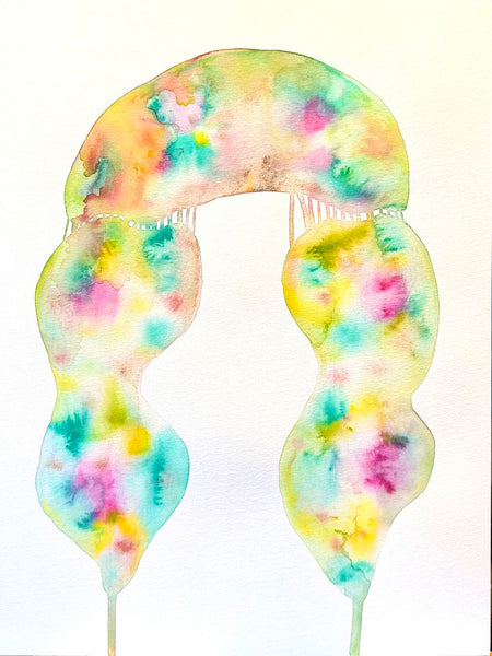 OHM  12x16  - Original Watercolor Paintings By Seasons Kaz Sparks