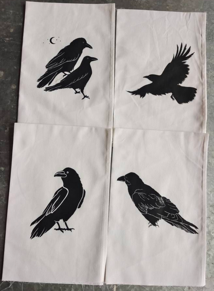 "All The Ravens" Tea Towel Set (4-Pack)