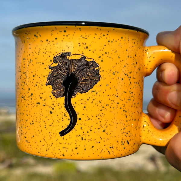 Chanterelle Mushroom Yellow 15oz Ceramic Campfire Mug