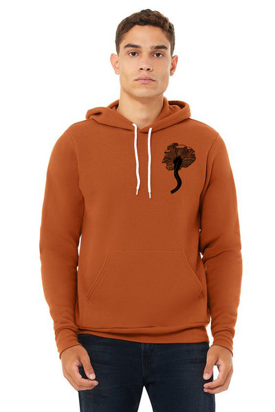 Chanterelle Mushroom Ultra Soft Sponge Fleece Pullover Hoodie Autumn