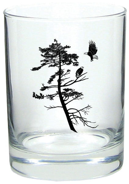 Coastal Eagles Lowball Rocks Glass Single Boxed & Sets