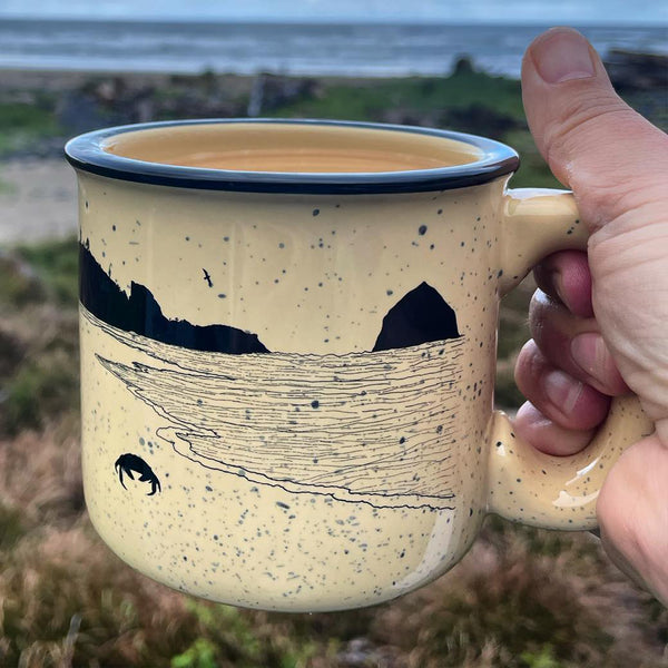 Crabby Beach Sand 15oz Ceramic Campfire Mug