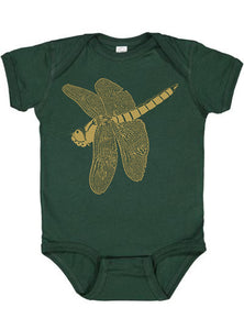 Dragonfly Jewel One Piece / Infant Bodysuit Forest