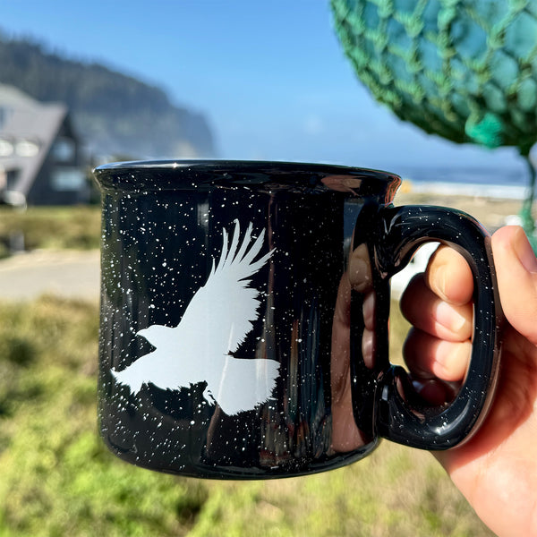 "All the Ravens" Boxed 15oz Ceramic Campfire Mug Glassware Set of 4