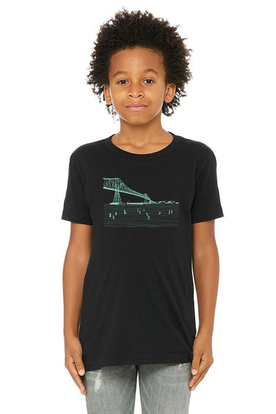 Gateway to the Sea Black Youth & Toddler T-shirt