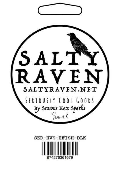 Halibut Fish HVS Vinyl Peel Away Sticker