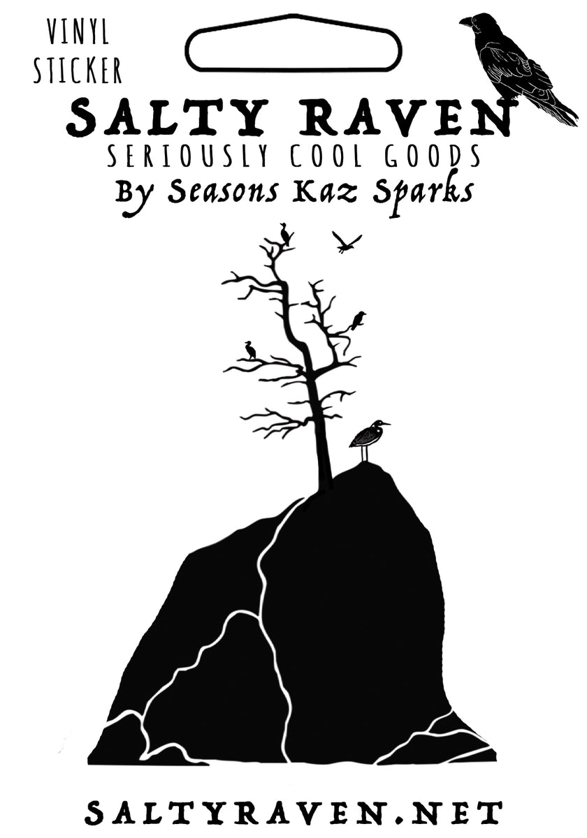 "Bird Island" from Moon Over Three Graces HVS Vinyl Sticker Salty Raven