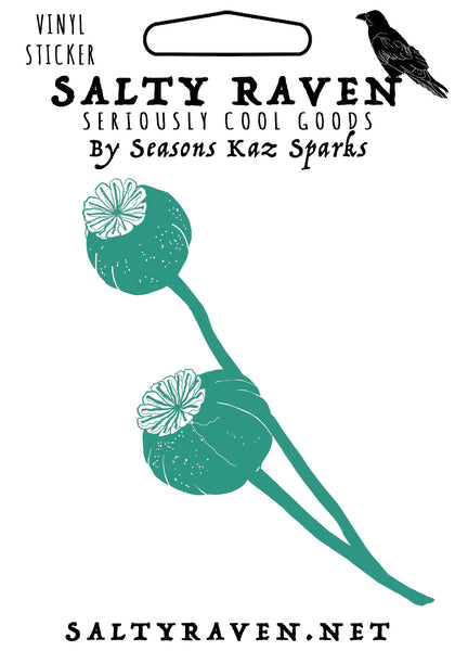 Poppy Pod HVS Vinyl Peel Away Sticker