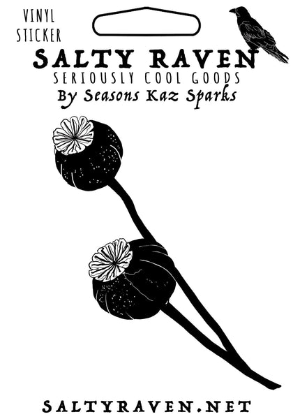 Poppy Pod HVS Vinyl Peel Away Sticker