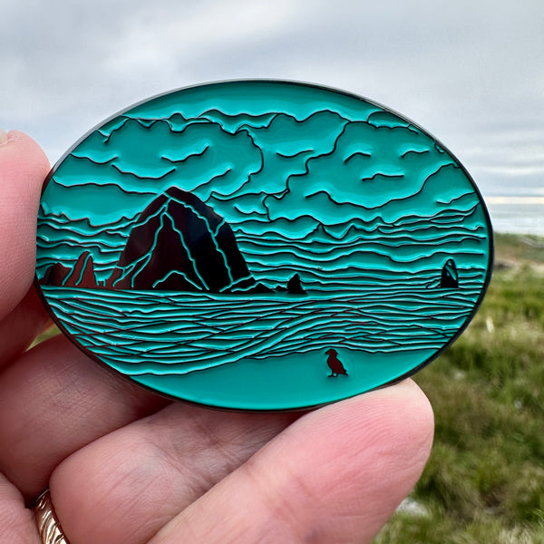 Haystack Humpback Lapel Pin