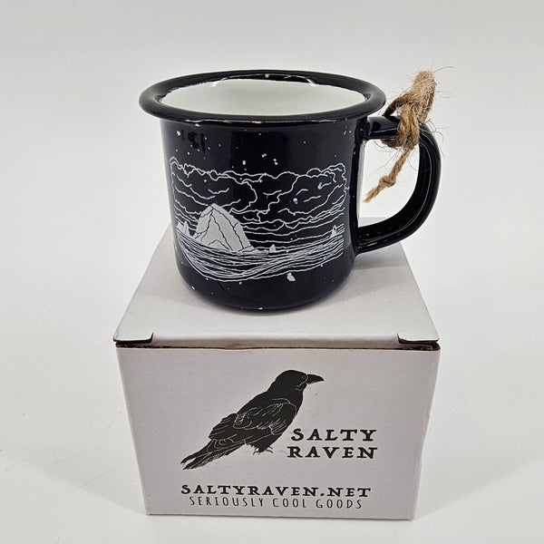 Haystack - Mini Enamel Campfire Espresso Mugs or Ornaments 3oz