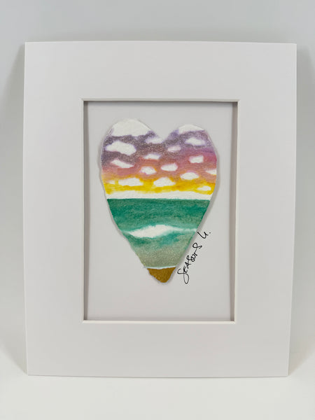 Pastel skies 8x10  - Original Watercolor Paintings By Seasons Kaz Sparks