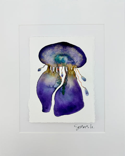 Jasperian Jelly 11x14  - Original Watercolor Paintings By Seasons Kaz Sparks