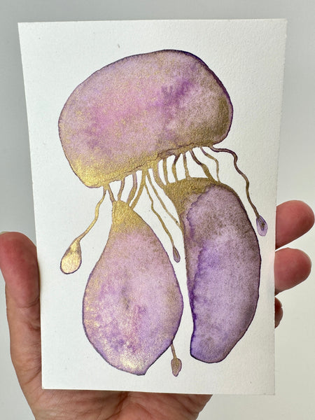Petunia Jelly 8x10  - Original Watercolor Paintings By Seasons Kaz Sparks