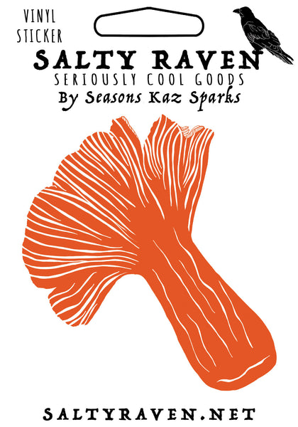 Lobster Mushroom HVS Vinyl Peel Away Sticker