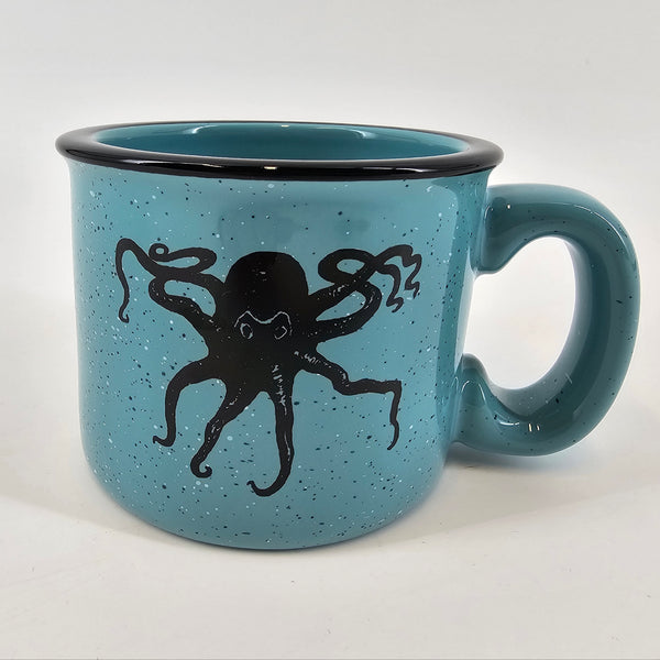 Octopus Kraken Aqua 15oz Ceramic Campfire Mug