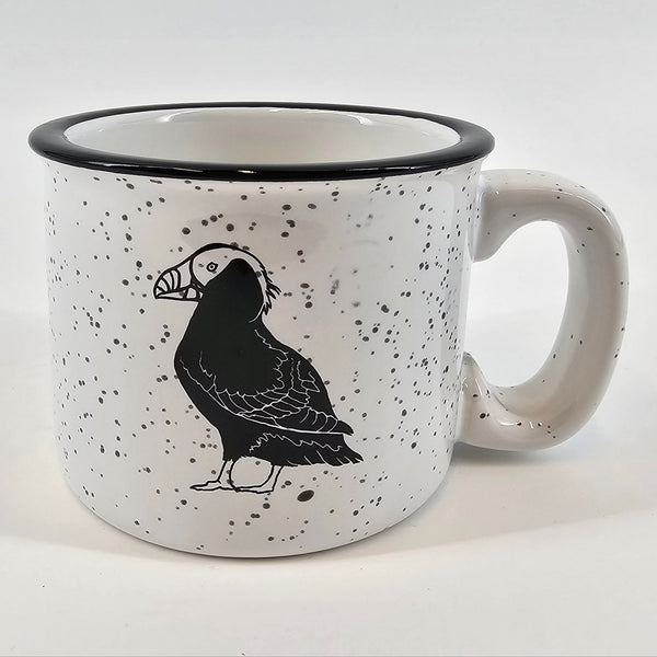 Tufted Puffin White 15oz Ceramic Campfire Mug