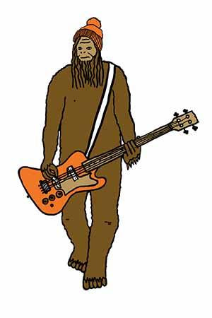 Mr Big On Bass Vinyl Stickers