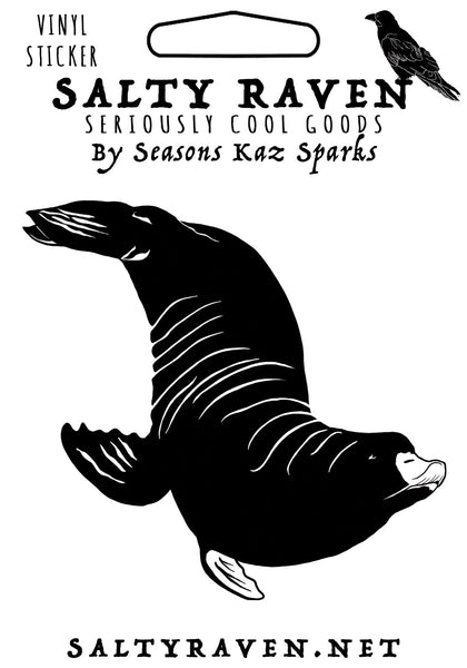 Sea Lion HVS Vinyl Peel Away Sticker