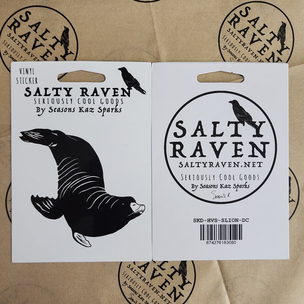 Sea Lion HVS Vinyl Peel Away Sticker