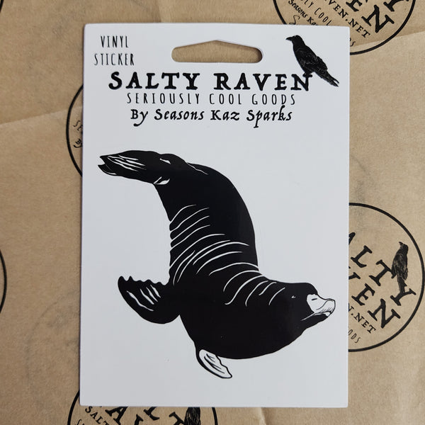 Sea Lion HVS Vinyl Peel Away Sticker
