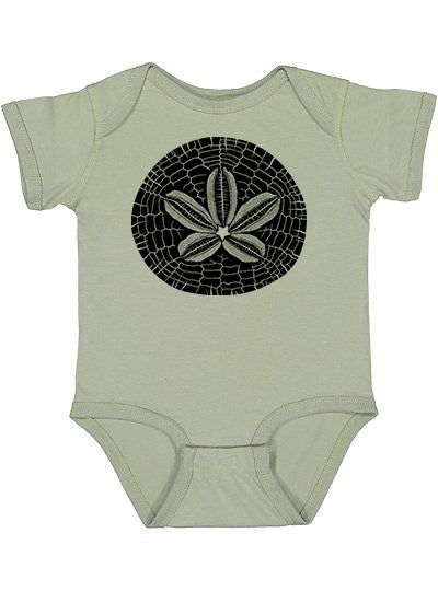 Sand Dollar Infant Baby One piece Infant Bodysuit Sage