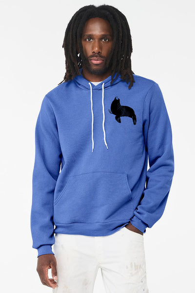 Sea Lion's Port Sponge Fleece Pull Over Hoodie - Unisex Heather Columbia Blue