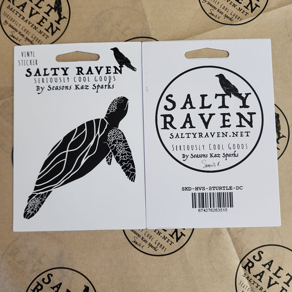 Sea Turtle HVS Vinyl Peel Away Sticker