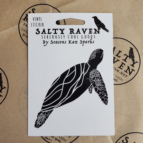 Sea Turtle HVS Vinyl Peel Away Sticker