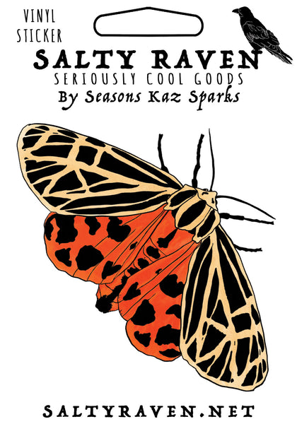 Tiger Moth HVS Vinyl Peel Away Sticker