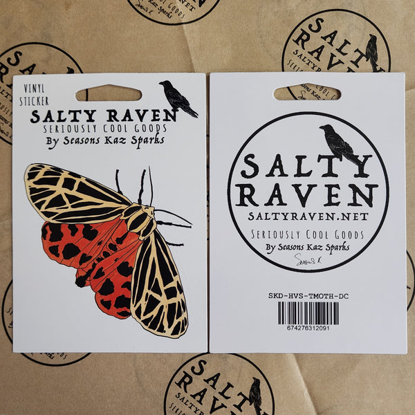 Tiger Moth HVS Vinyl Peel Away Sticker