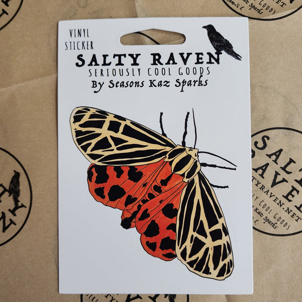 Tiger Moth HVS Vinyl Peel Away Sticker