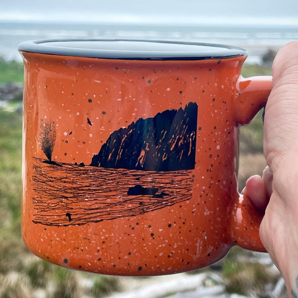Whale Sighting Terra Cotta 15oz Ceramic Campfire Mug