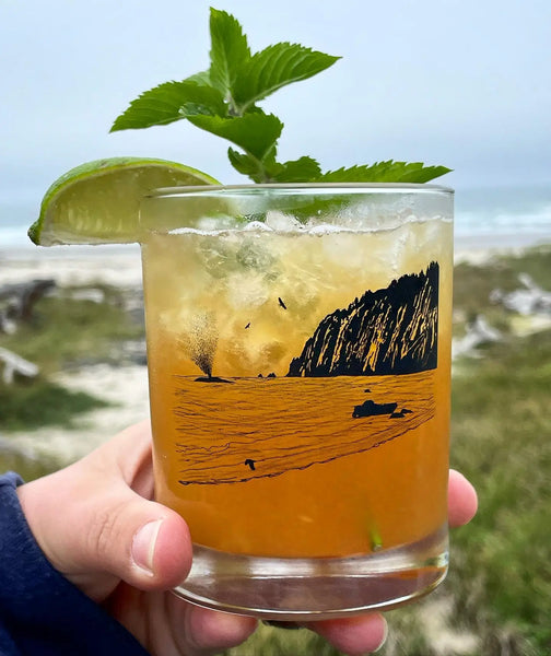Whale Sighting Lowball Rocks Glass