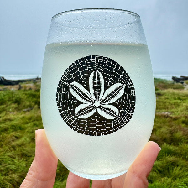 Sand Dollar Stemless Wine Glass Single Boxed & Sets