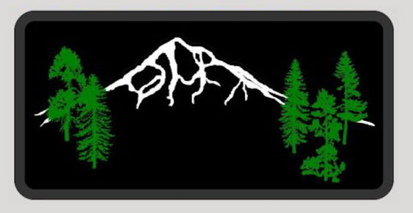 Mountain Forest Iron-On-Patch