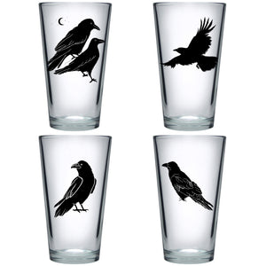 "All The Ravens" Pint Glass Boxed 4 Pack Set