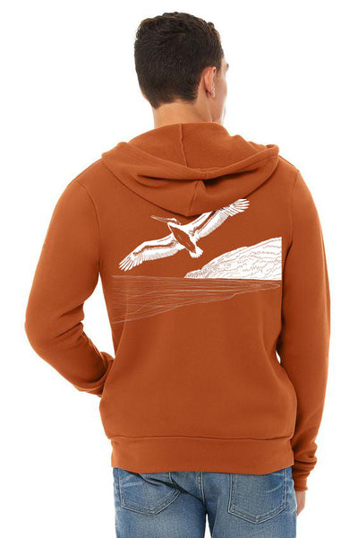 Pelicanza Pelican Beach  Ultra Soft Zip Up Hoodie - Unisex Autumn