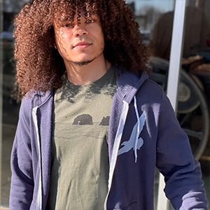 Bay Bounty *Limited Edition* Ultra Soft Zip Up Hoodie - Unisex Heather Navy