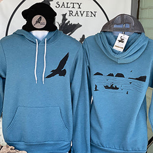 Bay Bounty Ultra Soft Pull Over Hoodie - Unisex Heather Deep Teal