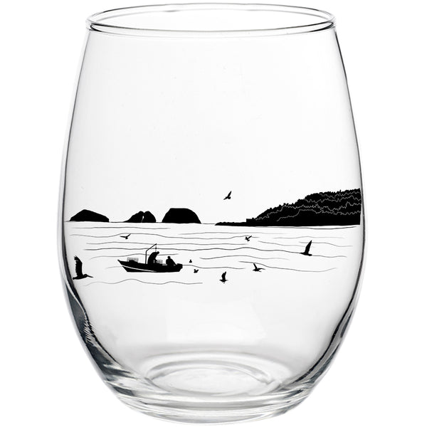 Bay Bounty Stemless Wine Glass