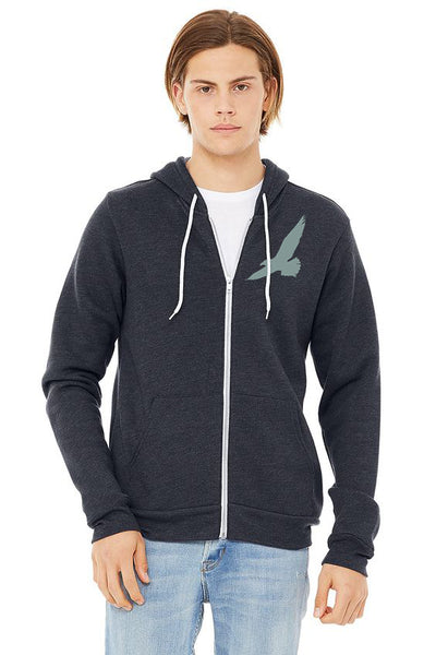 Bay Bounty *Limited Edition* Ultra Soft Zip Up Hoodie - Unisex Heather Navy