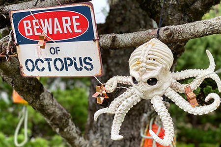 Beware of Octopus Kraken Postcard