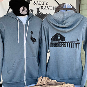 Boathouse Buddy *Limited Edition* Ultra Soft Zip up Hoodie - Unisex Heather Slate