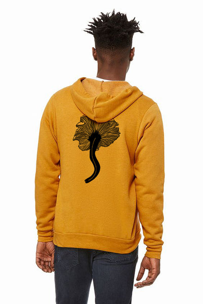 Chanterelle Ultra Soft Zip up Hoodie - Unisex Heather Mustard